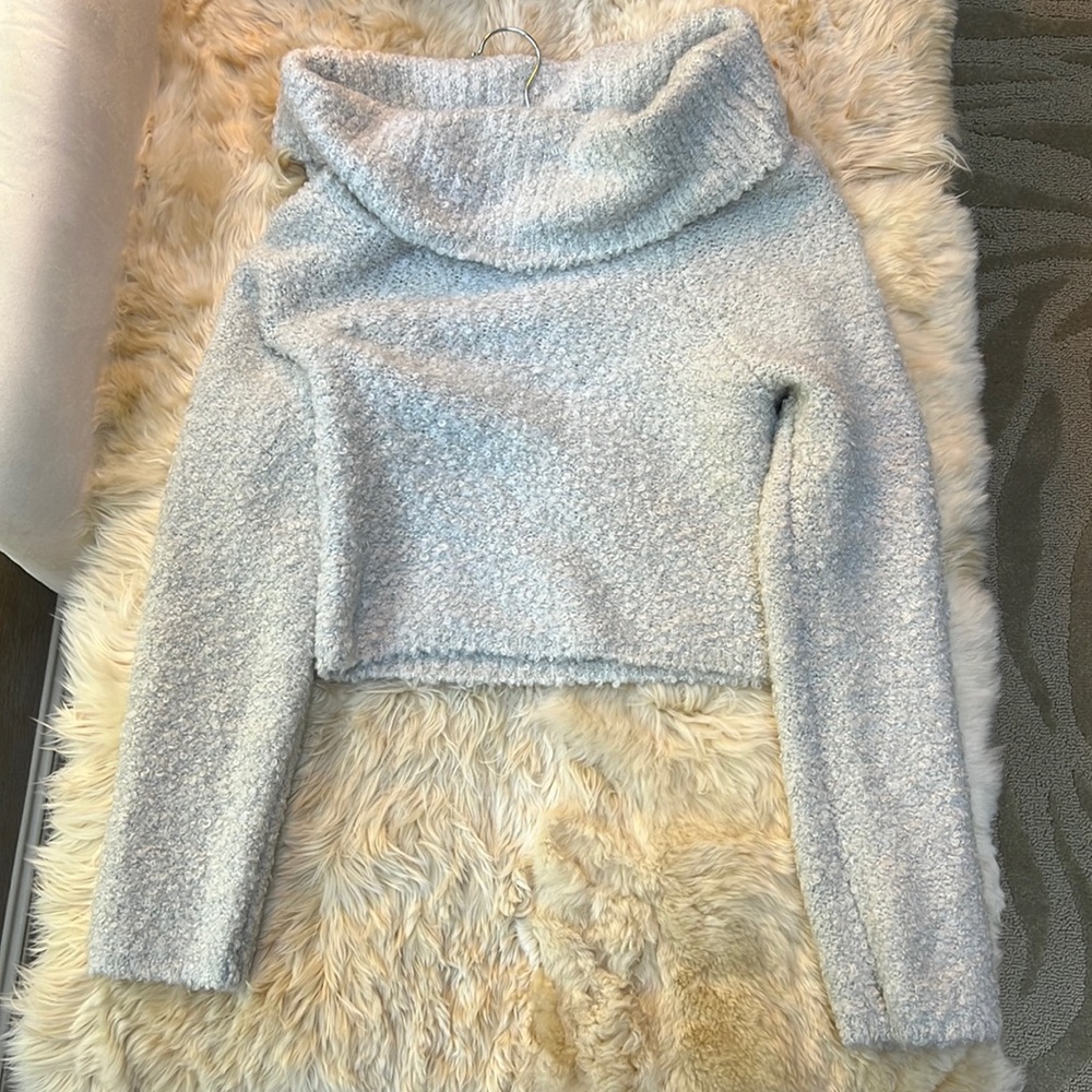 Cropped, light gray turtleneck from Urban Outfitters! 🐭 SUPER SOFT!